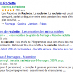 Rich Snippet d'une recette de cuisine